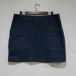 LOFT Dark Wash Denim Skirt